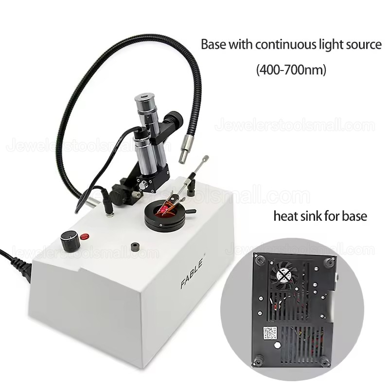 Tabletop Gemology Spectroscope Gemstone Analytical Optical Instrument Wavelength Scale 400nm-700nm